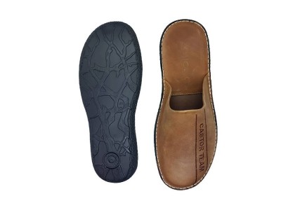 Anatomic Leather Slippers Castor 4516